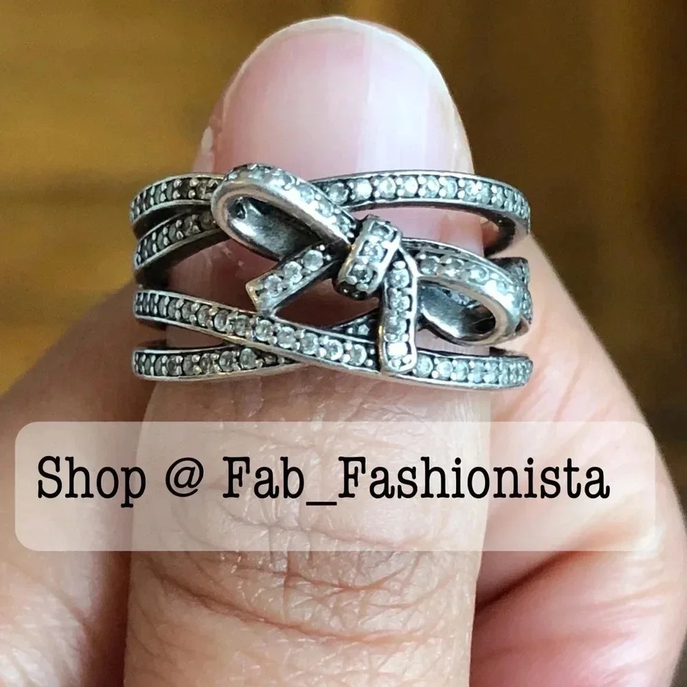 Pandora Sterling Silver Ring 54 Retired